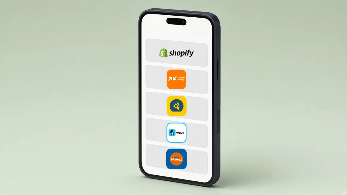 Checkout Paynner avec Mobile Money sur boutique Shopify