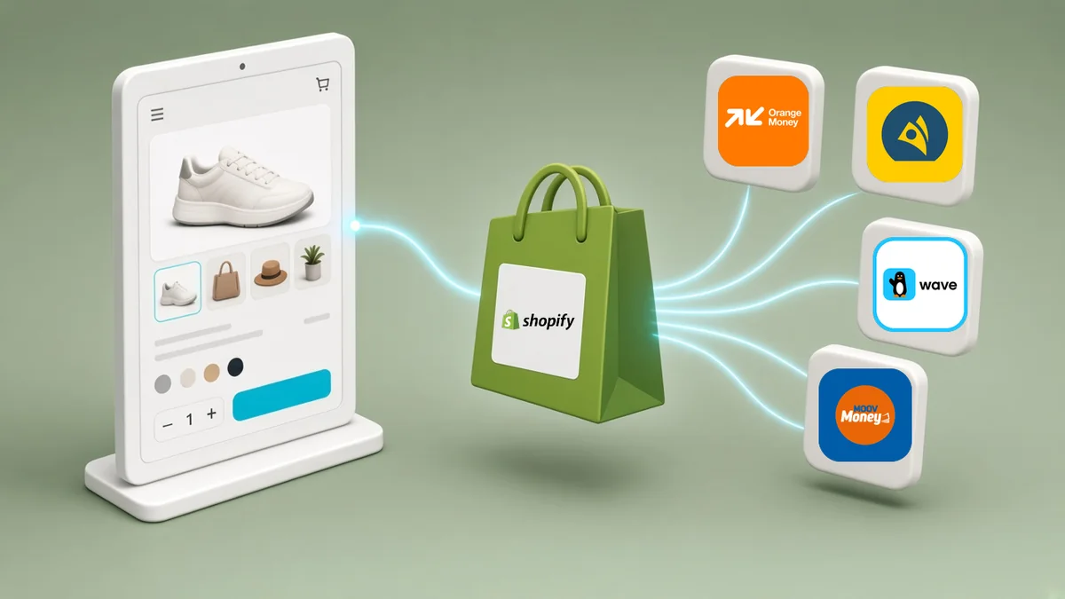 Boutique Shopify connectée à Paynner et Mobile Money